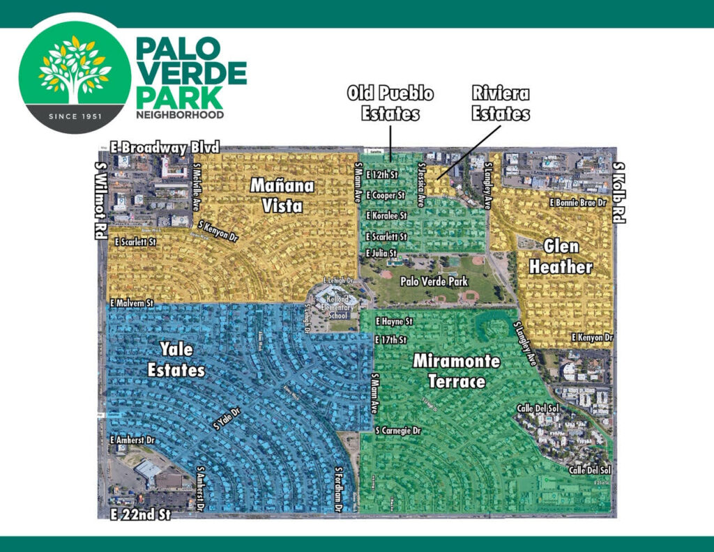 map of palo verde park neighborhood